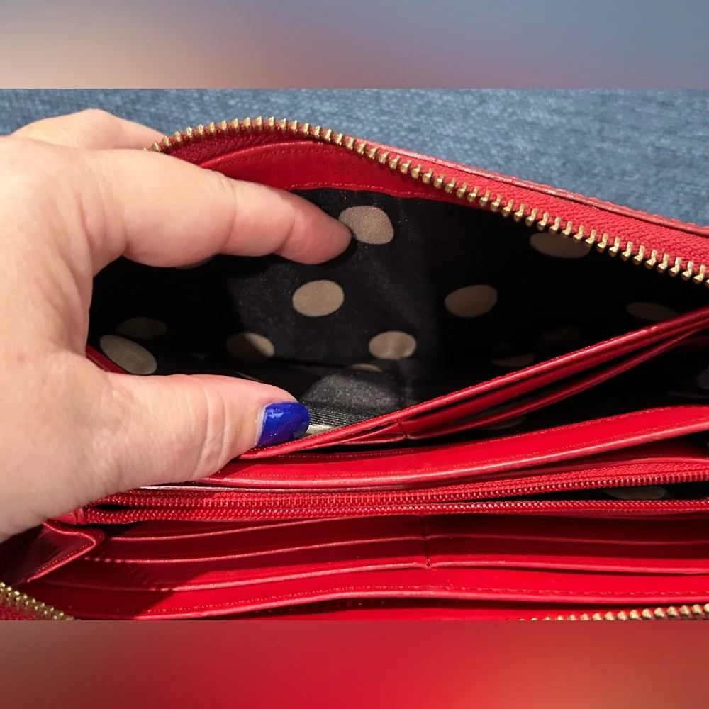 Kate Spade Glossy Red Wallet